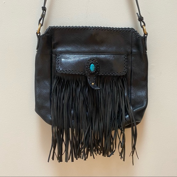 Rebecca Minkoff Black Leather Fringe Purse - Picture 3 of 11